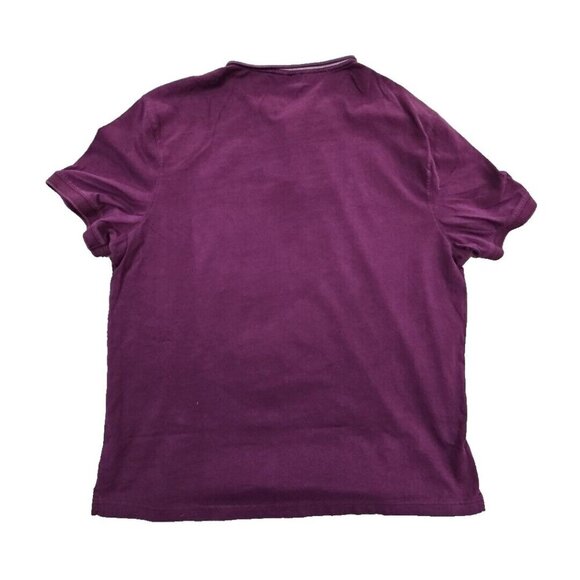 Michael Kors Men’s Plum Purple Polo Shirt Short Sleeve Size Large Y2K Old Money - Picture 2 of 16